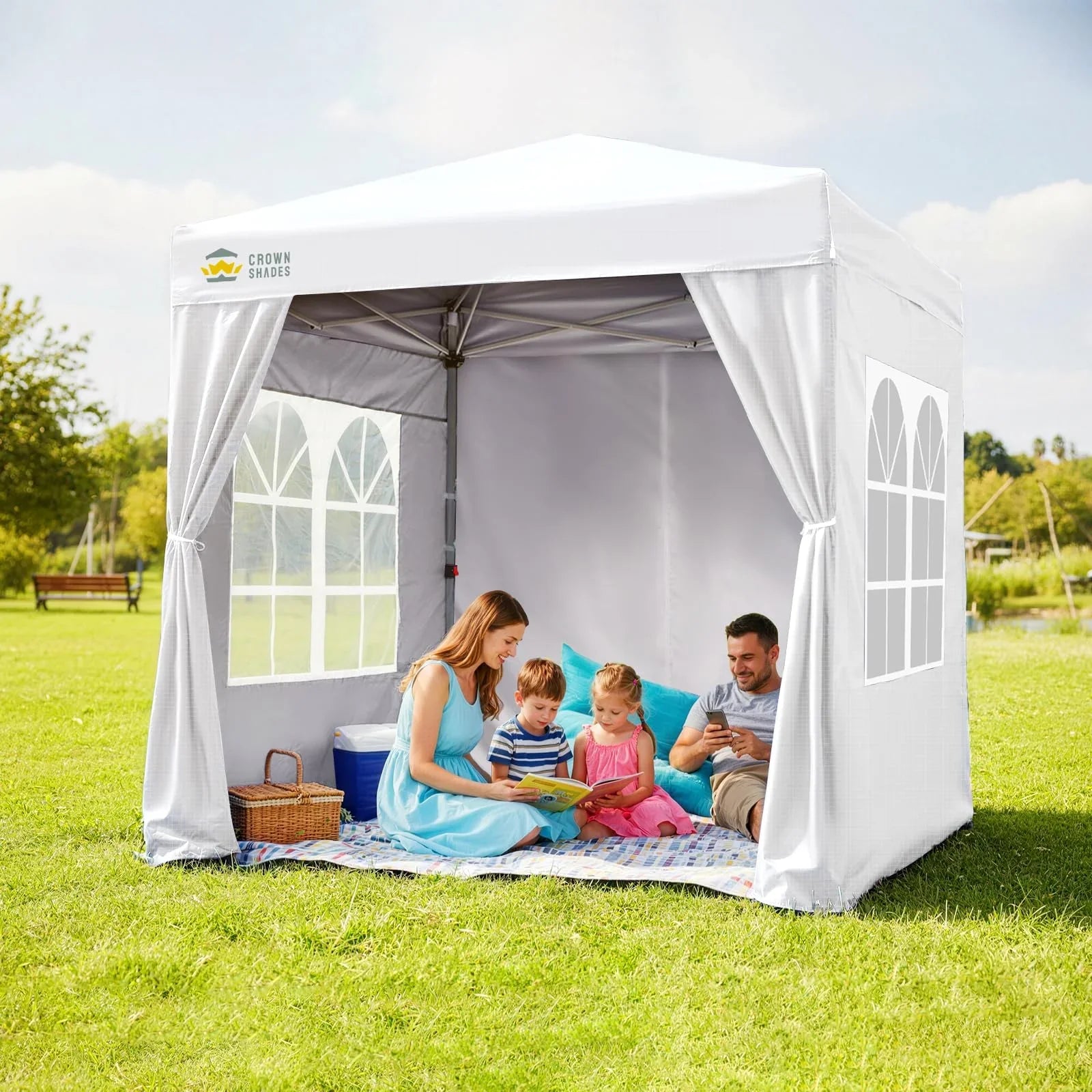 ArdenShade 2 x2m Pop Up Gazebo with 4  Sidewalls
