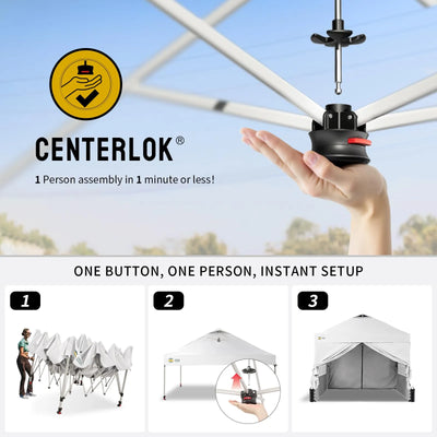 CenterLOK® 3x3m Pop Up Gazebo with 4 Sidewalls