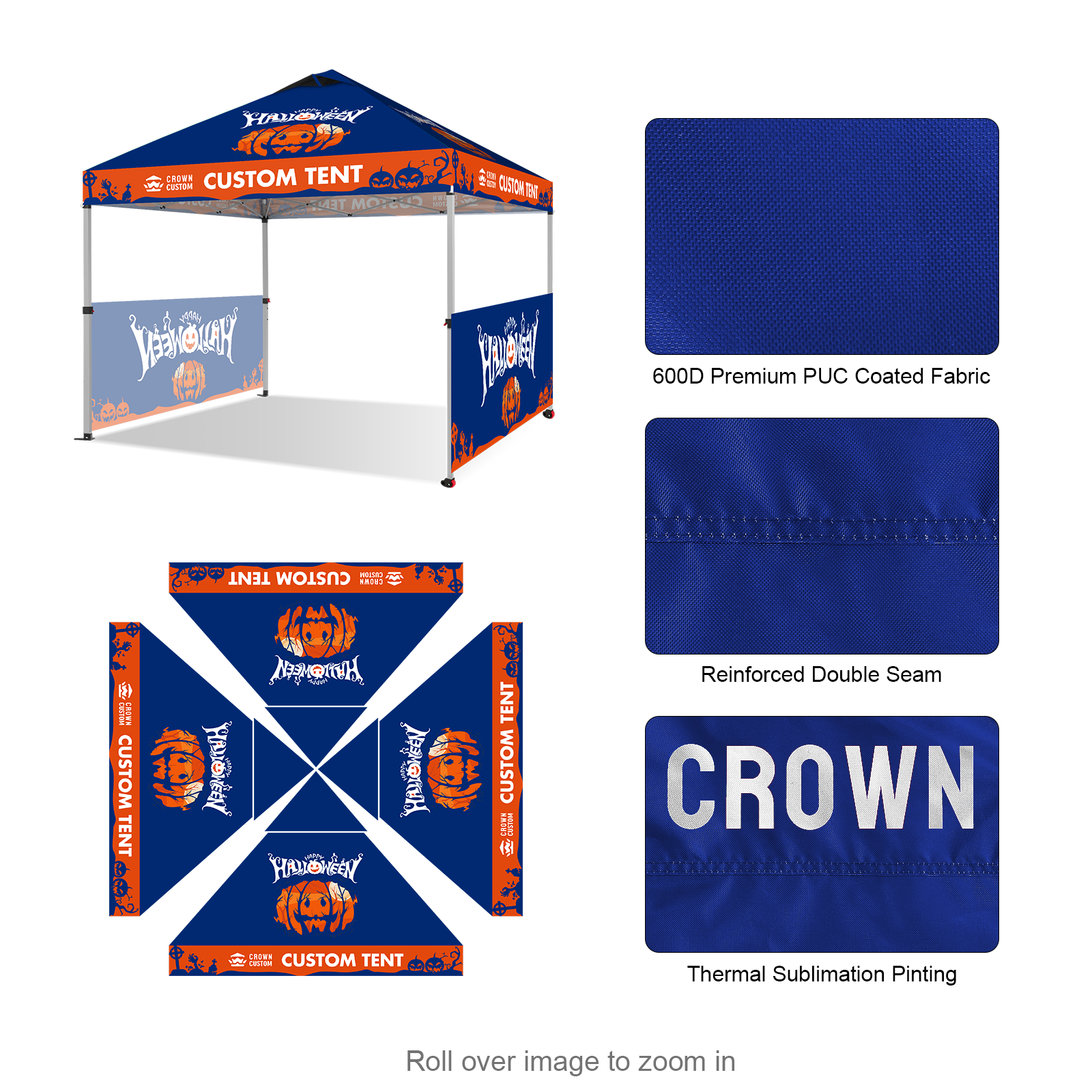 Custom Rec Canopy for Events | 3 × 3 m