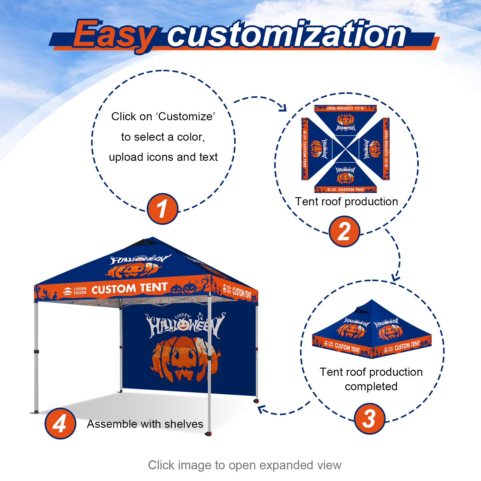 Custom Rec Canopy for Events | 3 × 3 m